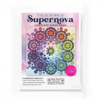 Kracherpreis Tula Pink SUPERNOVA Quilt EPP Paper Pieces plus English Paper Piecing Schnittmuster!