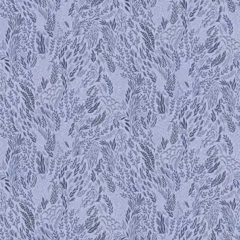 Jetzt Zugreifen Dear Stella City of Stars Collection Patchworkstoffe – Sterling Blue Space Flow Floral – Blümchenstoff mit Blättern