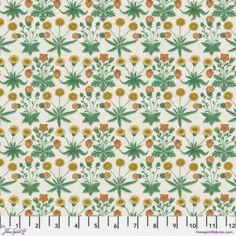 Ivory Daisy Baumwollstoff – Original William Morris & Company Lizenzstoff – Free Spirit Fabrics Buttermere Patchworkstoffe Versand Am Gleichen Tag
