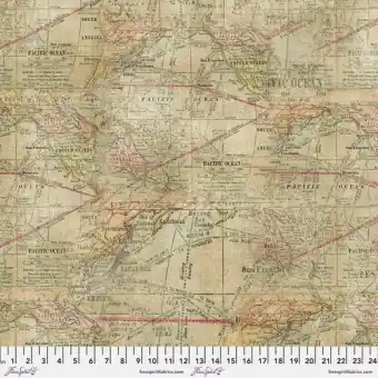 Jetzt Zugreifen CANVAS! Weltkarte / Landkarte – Multi Expedition Tim Holtz Eclectic Elements Embark