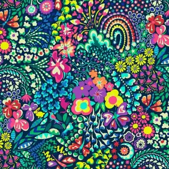 Überbreiter XXL Blumenstoff & Tiermotivstoff – 108″ Essential Sally Kelly Hide & Seek – Überbreiter Rückseitenstoff Top-Angebot