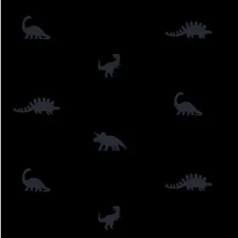 Top-Angebot Mini Dinos Basicstoff – Schwarzer, kleingemusterter Ton-in-Ton Baumwollstoff – Dear Stella Patchworkstoffe