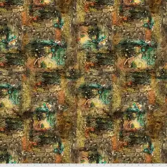 Hochwertig Multi Dropcloth – Tim Holtz Eclectic Elements Abandoned Patchworkstoffe – Vintage Steampunk Motivstoff