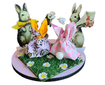 Osterhasi Osterdeko Häschen & Geschenkbeutelchen selbernähen – Schriftliche Schnittmuster Anleitung – Osterhasen DOWNLOAD Premium