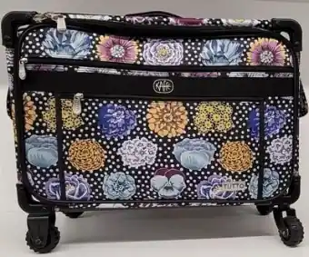 Limited Edition Kaffe Fassett Tutto Nähmaschinentrolley & Kurstasche – Big Blooms Tutto Trolley Zertifiziert