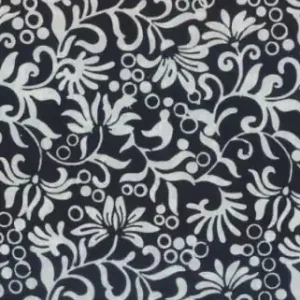 Schwarz-Weiss Schnörkel Batikstoff - Winding Vines Black - Wilmington Balibatiks Patchworkstoffe Solange Der Vorrat Reicht