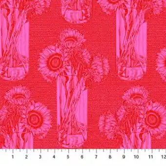 Top-Seller Sunflowers Candy Blumenstoff – Anna Maria Indelible Cheery Collective Designerstoffe – Patchworkstoff Meterware