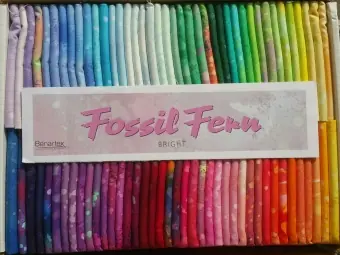Finale Aktion JUMBO PACK Fossil Ferns 80 Fat Quarter Stoffpaket Bright – Ultimative Benartex Basicstoffe-Sammlung