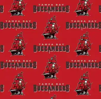 Preis Gesenkt Tampa Bay Buccaneers Motivstoff – Original NFL Lizenzstoff – American Football Meterware
