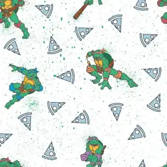 Neu Teenage Mutant Ninja Turtles Comicstoff – Nickelodeon Motivstoff – Hero Turtles Paint Splatter Baumwollstoff