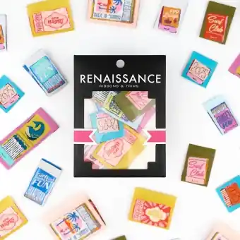 Matchbook Makerie Webetiketten – Renaissance Ribbons Woven Labels Pack Großhandel
