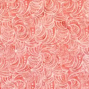 Schnäppchen Batikstoff Coral Swirls & Dots Tonga Batik – Judy & Judel Niemeyer