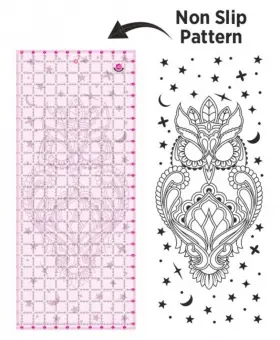 Eule Rollschneiderlineal 10 1/2″ x 24 1/2 inches – Original Tula Pink Hardware – Owl Ruler Nur Für Kurze Zeit