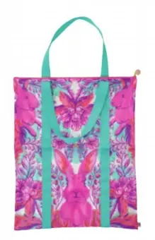 Sichere Zahlung Hoppy Go Lucky Tote – „Full Moon Forest II“ Projekttaschen – Original Tula Pink Hardware – Tula Pink 50th Anniversary