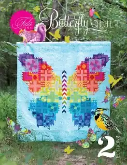 Tula Pink’s „The Butterfly Quilt“ Pattern – Englisches Schnittmuster & Anleitung – 2nd Edition „True Colors“ Neu Im Sortiment