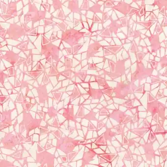 Batikstoff mit geometrischen Mustern – Melon Abstract Geo Tonga Batik – Judy & Judel Niemeyer Super-Preis