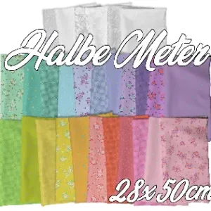 Mega-Angebot 28x 50cm Stoffpaket - Tula Pink's 50th Collection Bundle Designerstoffe - FreeSpirit Patchworkstoffe - True Colors '25 - HALBE METER