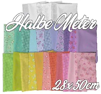 Mega-Angebot 28x 50cm Stoffpaket – Tula Pink’s 50th Collection Bundle Designerstoffe – FreeSpirit Patchworkstoffe – True Colors ’25 – HALBE METER