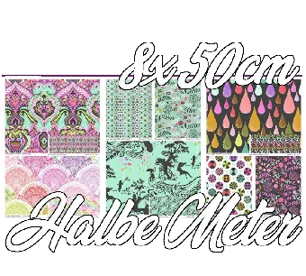 HALBE METER! 8x 50cm Prince Charming Deja Vu by Tula Pink Designerstoff – Free Spirit Fabrics Patchworkstoffe – VORBESTELLUNG! Lieferung Ihrer gesamten Bestellung ca.Juli / August 2026! Neu Im Sortiment