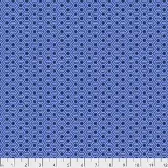 Deep Sea Hexy Hexagonstoff – True Colors Tula Pink Basicstoffe – FreeSpirit Patchworkstoffe Bestpreis