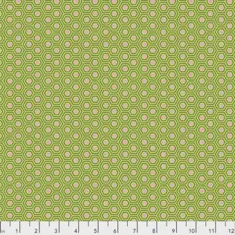 Juniper Hexy Hexagonstoff – True Colors Tula Pink Basicstoffe – FreeSpirit Patchworkstoffe Zertifiziert