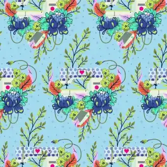 Noon Pedal to the Metal Nähmotivstoffe – HomeMade Tula Pink Designerstoff – FreeSpirit Patchworkstoffe Ab Werk