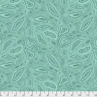 Markenware Aquamarine Mineral Designerstoff – True Colors Tula Pink Basicstoffe – FreeSpirit Patchworkstoffe