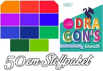 Tula Pink’s „Dragon’s Breath“ Mythical Designer Solids Unistoffe – 11 x 50cm Patchworkstoffe – Halbe Meter Stoffpaket Expressversand