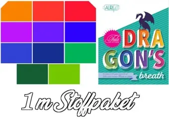 Tula Pink’s „Dragon’s Breath“ Mythical Designer Solids Unistoffe – 11 x 1m Patchworkstoffe – Ganze Meter Stoffpaket Online Kaufen