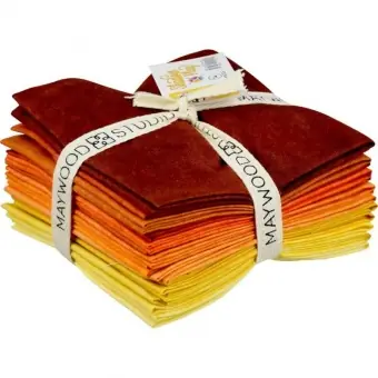 10 FQ Shadow Play Orange & Yellows – Maywood Studios Fat Quarter Paket Gelbtöne & Orangenuancen Bestseller