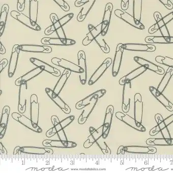 Eggshell Safety Pins Nähmotivstoff – Zen Chic by Brigitte Heitland – Moda Fabrics Patchworkstoffe Still More Paper Garantierte Lieferung