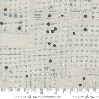 Fog Modern Tickets Pünktchenstoff – Zen Chic by Brigitte Heitland – Moda Fabrics Patchworkstoffe Still More Paper Markenware