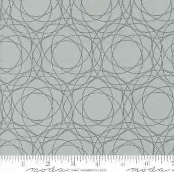 Silver Shimmer Metallic Crystals Circles – Zen Chic by Brigitte Heitland – Moda Fabrics Patchworkstoffe Neue Ware