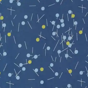Preisreduziert Medium Blue Bluish Dots & Swizzle Stick – Zen Chic by Brigitte Heitland – Moda Fabrics Patchworkstoffe