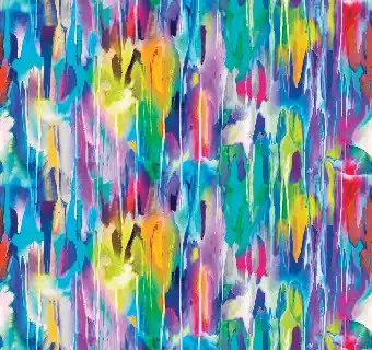 Dripping Paint Blenders Watercolor Gradients Euphoria Rainbow – Moda Fabrics Patchworkstoffe – Regenbogenfarbverlaufsstreifen Angebot