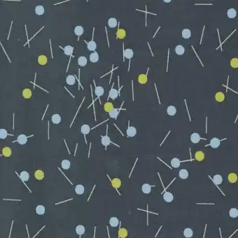 Angebot Black Bluish Dots & Swizzle Stick – Zen Chic by Brigitte Heitland – Moda Fabrics Patchworkstoffe