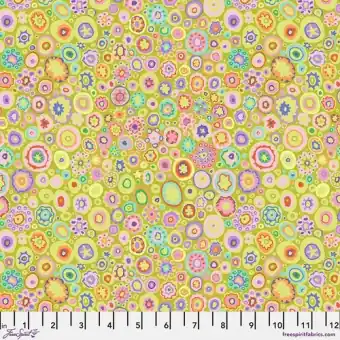 Meistverkauft Paperweight Lime – Kaffe Fassett Classics Designerstoff / Patchworkstoff