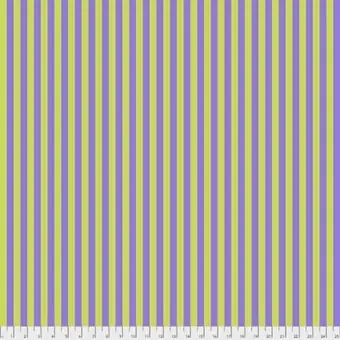 Echt Orchid Tent Stripe – All Stars by Tula Pink – Streifenstoff Grün / Lila