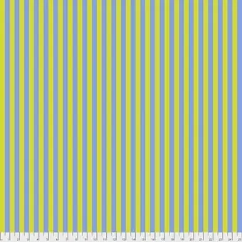 Neu Myrtle Tent Stripe – All Stars by Tula Pink – Streifenstoff Blau / Grün-Gelb