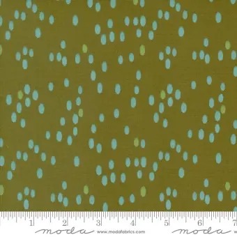 Schnäppchen Olive Dots Pünktchenstoff – Zen Chic by Brigitte Heitland – Moda Fabrics Patchworkstoffe Olive You