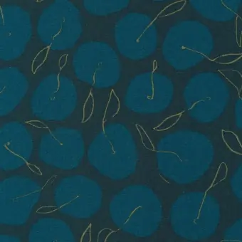 Limited Edition Navy Apple Spots – Orchard Run by Noodlehead – Anna Graham Designerstoff