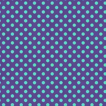 Iris Pom Poms – All Stars by Tula Pink – Pünktchenstoff mit türkisen Punkten auf Cobaltblau Must-Have