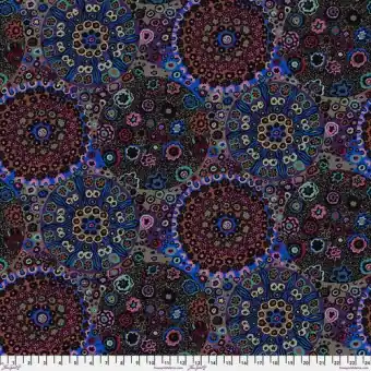 Online Kaufen Dark Millefiore – Kaffe Fassett Collective Designerstoffe – Free Spirit Fabrics Patchworkstoff