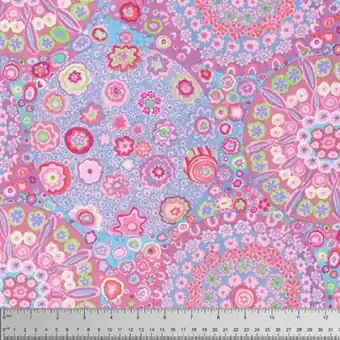 Wochenendangebot Pink Millefiore – Kaffe Fassett Collective Designerstoffe – Free Spirit Fabrics Patchworkstoff