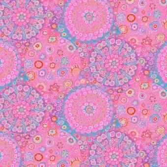 Preis Gesenkt Mauve Millefiore – Kaffe Fassett Collective Designerstoffe – Free Spirit Fabrics Patchworkstoff