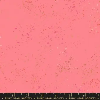 Speckled Sorbet – Pinker Ruby Star Society Basicstoff – Rashida Coleman Hale Designerstoff mit Metallic Akzenten Direktkauf
