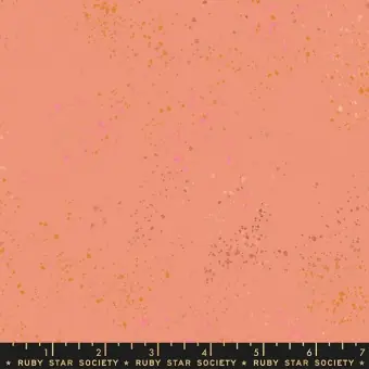 Echt Speckled Festive – Roter Ruby Star Society Basicstoff – Rashida Coleman Hale Designerstoff mit Metallic Akzenten