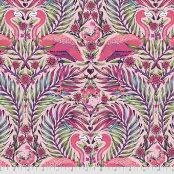 Dragonfruit Pretty in Pink Flamingo & Shrimps – Daydreamer Tula Pink Designerstoffe – Tropische FreeSpirit Patchworkstoffe – OOP – Out of Print! Preiswert