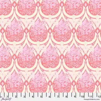 Melon Sea of Tears – Parisville Deja Vu Tula Pink Designerstoffe – FreeSpirit Patchworkstoffe Expressversand