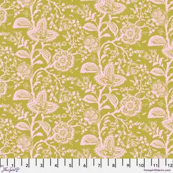 Hazelnut French Lace – Parisville Deja Vu Tula Pink Designerstoffe – FreeSpirit Patchworkstoffe Kostenloser Rückversand